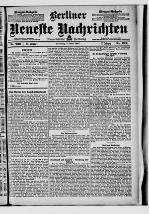 Berliner Neueste Nachrichten on May 7, 1907