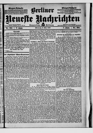 Berliner Neueste Nachrichten vom 08.05.1907