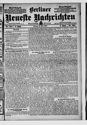 Berliner Neueste Nachrichten vom 10.05.1907