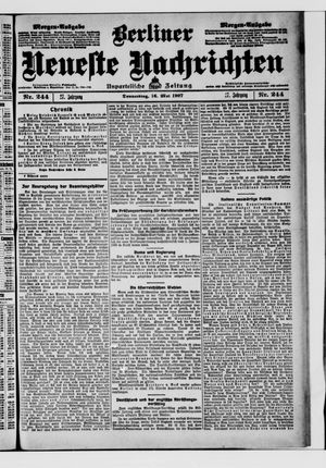 Berliner Neueste Nachrichten vom 16.05.1907