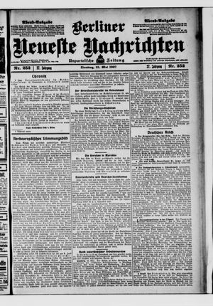Berliner neueste Nachrichten vom 21.05.1907