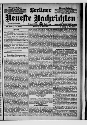 Berliner neueste Nachrichten vom 22.05.1907