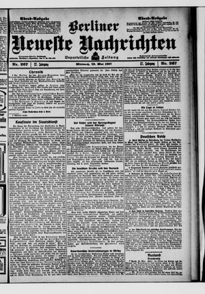 Berliner Neueste Nachrichten on May 29, 1907