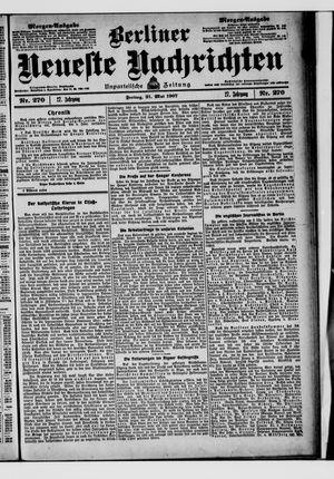 Berliner Neueste Nachrichten vom 31.05.1907