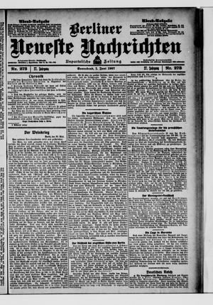 Berliner Neueste Nachrichten vom 01.06.1907