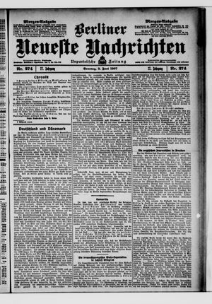 Berliner Neueste Nachrichten vom 02.06.1907