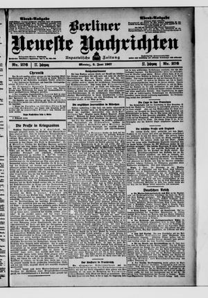 Berliner Neueste Nachrichten vom 03.06.1907