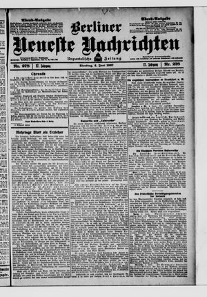 Berliner Neueste Nachrichten on Jun 4, 1907
