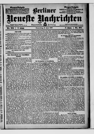 Berliner Neueste Nachrichten vom 06.06.1907