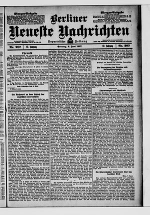 Berliner Neueste Nachrichten vom 09.06.1907