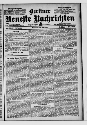Berliner Neueste Nachrichten vom 15.06.1907