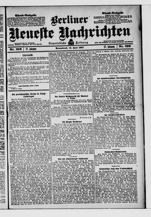 Berliner Neueste Nachrichten vom 15.06.1907