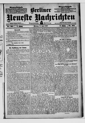 Berliner Neueste Nachrichten vom 17.06.1907