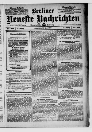Berliner Neueste Nachrichten vom 29.06.1907