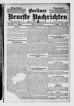Berliner Neueste Nachrichten vom 01.07.1907