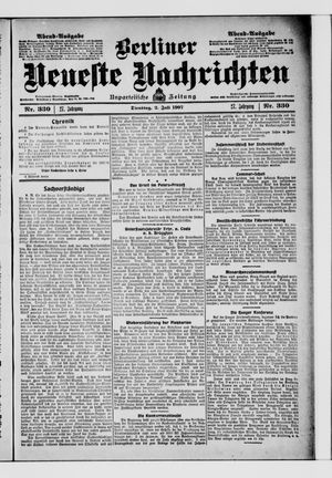 Berliner Neueste Nachrichten vom 02.07.1907