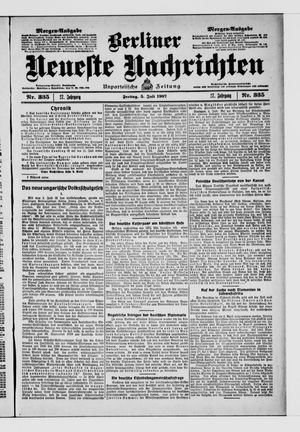 Berliner Neueste Nachrichten vom 05.07.1907