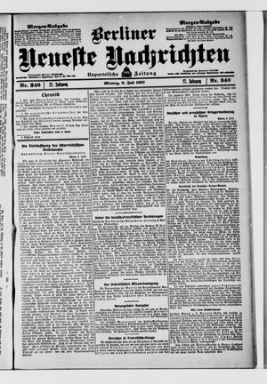Berliner Neueste Nachrichten vom 08.07.1907
