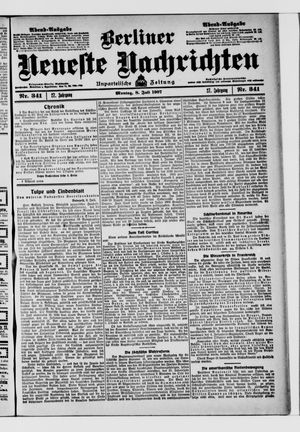 Berliner Neueste Nachrichten vom 08.07.1907
