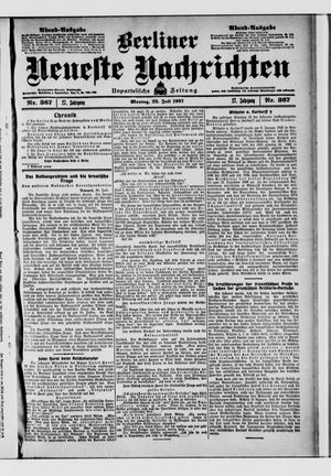 Berliner Neueste Nachrichten vom 22.07.1907