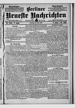 Berliner Neueste Nachrichten vom 23.07.1907