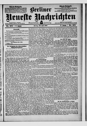Berliner Neueste Nachrichten vom 26.07.1907