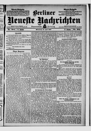 Berliner Neueste Nachrichten vom 31.07.1907
