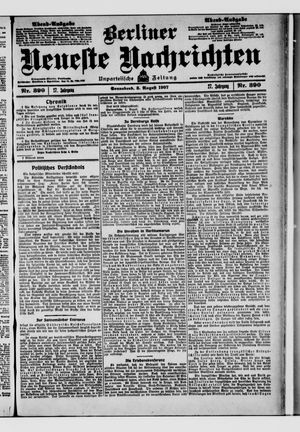 Berliner Neueste Nachrichten on Aug 3, 1907