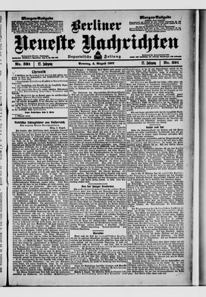 Berliner Neueste Nachrichten vom 04.08.1907