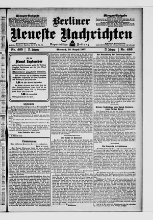 Berliner Neueste Nachrichten vom 28.08.1907