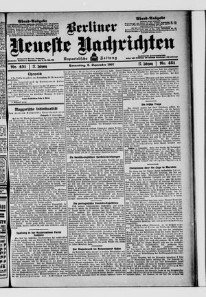 Berliner Neueste Nachrichten vom 05.09.1907