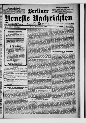 Berliner Neueste Nachrichten vom 20.09.1907