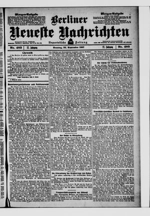 Berliner Neueste Nachrichten vom 22.09.1907