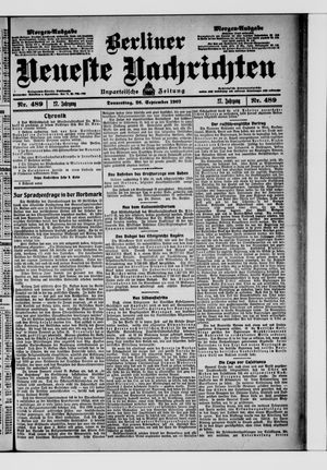 Berliner Neueste Nachrichten on Sep 26, 1907