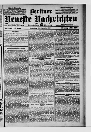 Berliner Neueste Nachrichten vom 26.09.1907