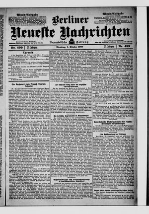 Berliner Neueste Nachrichten vom 01.10.1907