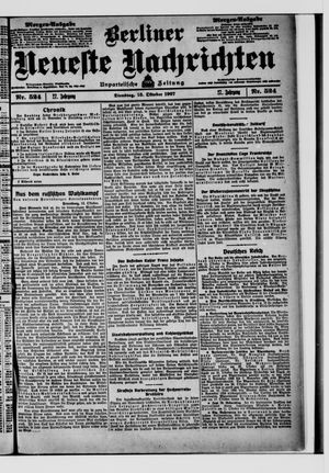 Berliner Neueste Nachrichten vom 15.10.1907