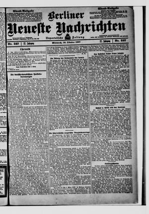 Berliner Neueste Nachrichten vom 16.10.1907