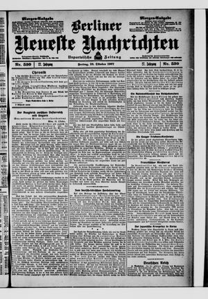 Berliner Neueste Nachrichten vom 18.10.1907