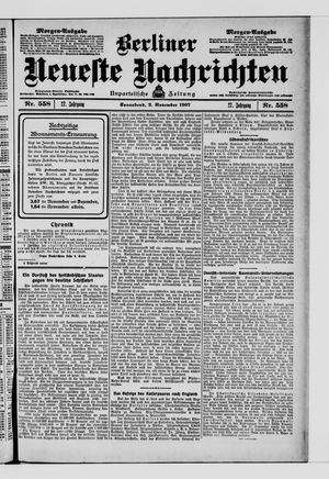Berliner Neueste Nachrichten vom 02.11.1907