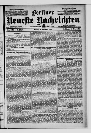 Berliner Neueste Nachrichten vom 04.11.1907