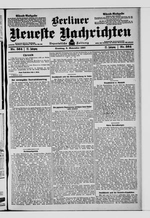 Berliner Neueste Nachrichten vom 05.11.1907