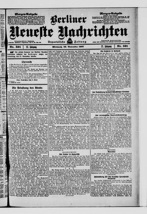 Berliner Neueste Nachrichten vom 20.11.1907