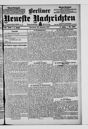Berliner Neueste Nachrichten vom 23.11.1907