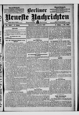 Berliner Neueste Nachrichten vom 07.12.1907