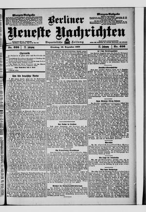 Berliner Neueste Nachrichten vom 10.12.1907