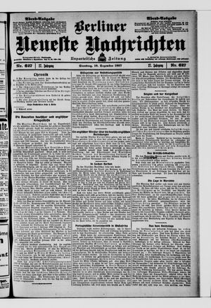 Berliner Neueste Nachrichten vom 10.12.1907