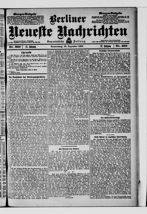 Berliner Neueste Nachrichten vom 12.12.1907