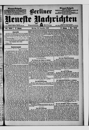 Berliner Neueste Nachrichten vom 13.12.1907