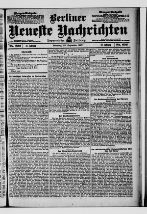 Berliner Neueste Nachrichten on Dec 15, 1907